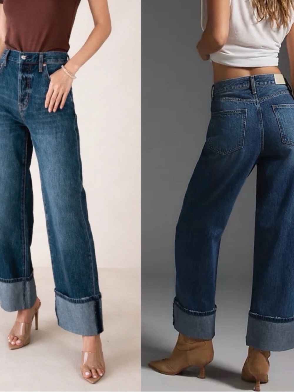 pistola Ryder Cuffed Wide Leg High-Rise Jean in Fulton Dark Wash 28